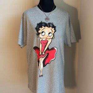 Women’s Medium Betty Boop Gray T-Shirt